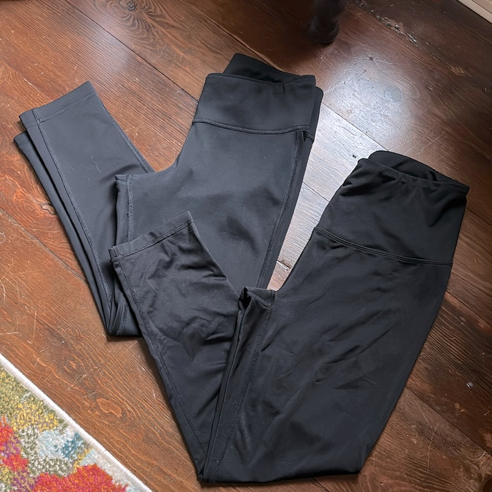 REEBOK! Set of 2, Black Leggings, Exercise Pants, Size Small.